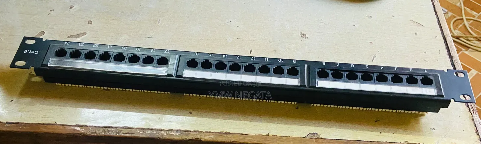24-Port Cat6 RJ45 Network Patch Panel