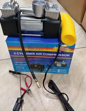 2 Cylinder Air Compressor With Tools Accessories and Storage Case
