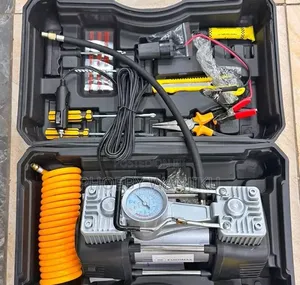 2 Cylinder Air Compressor With Tools Accessories and Storage Case