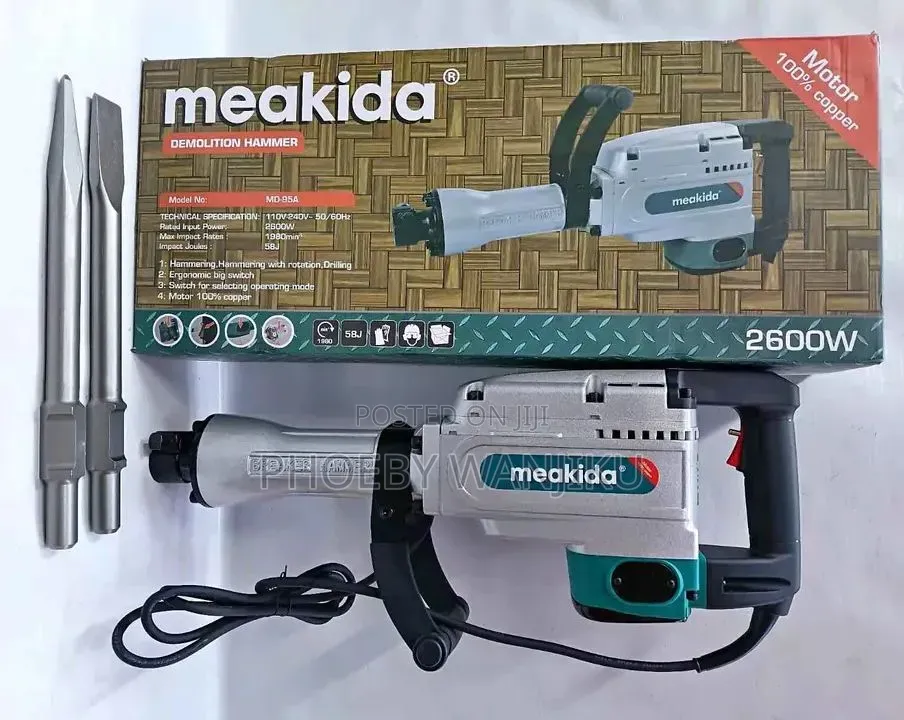 Heavy Duty Meakida Demolition Hammer 2600W
