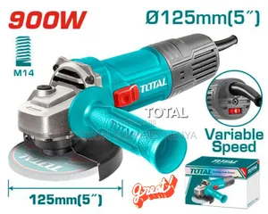 Total Angle Grinder 900w Variable Speed Angle Grinder 5 Inch 900watt
