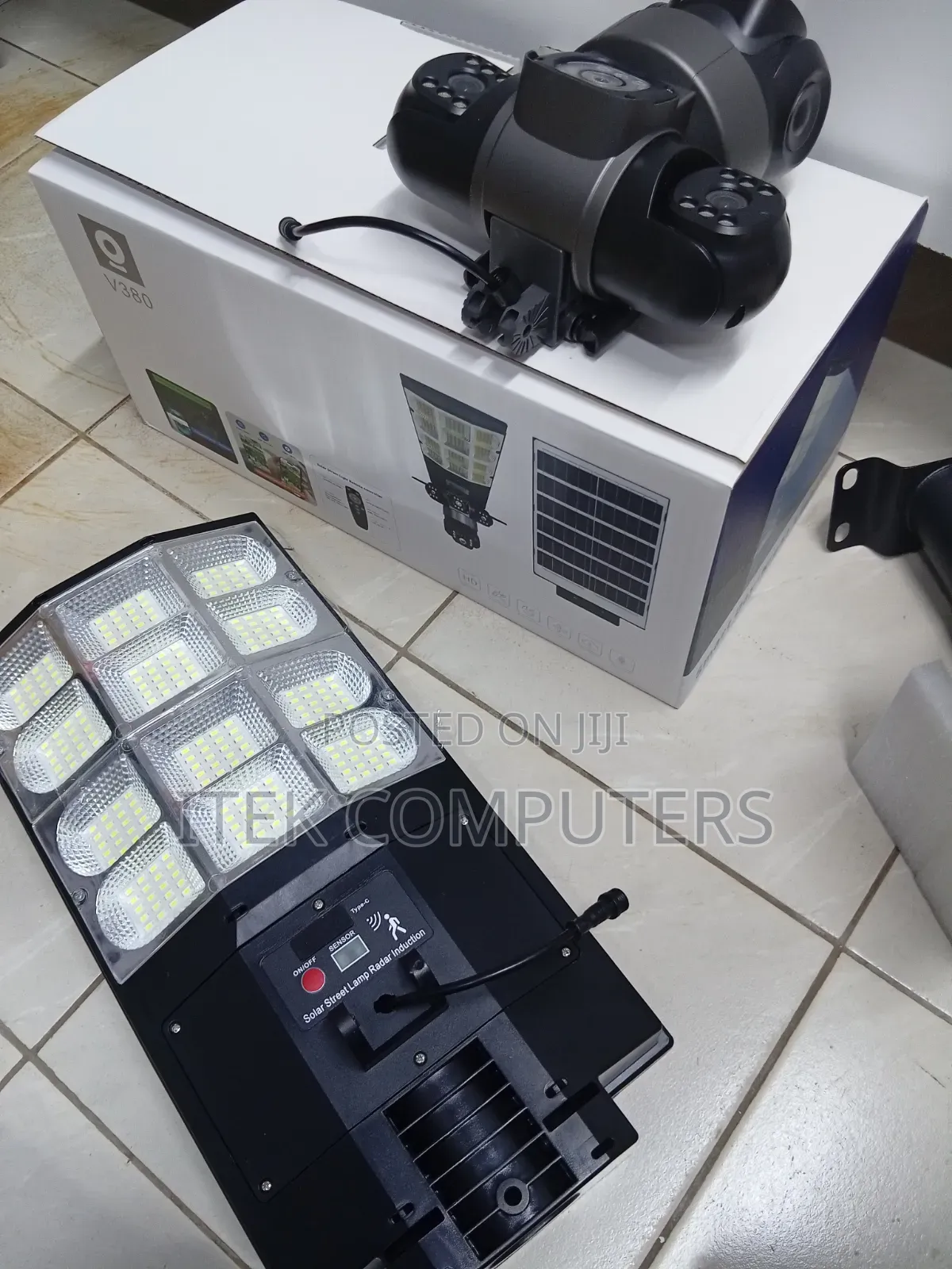 V380 Pro Smart AI Solar Camera With Lighting and Power Saving