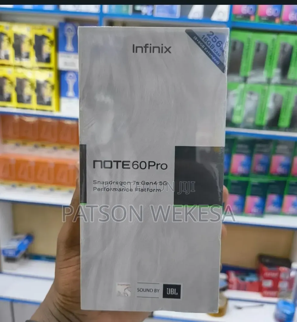 New Infinix Note 60 Pro 256 GB Silver