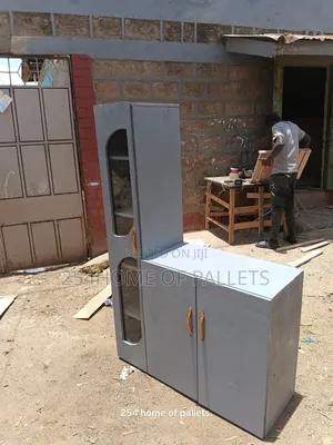 Light Grey Kitchen Cabinet Safi. Wooden