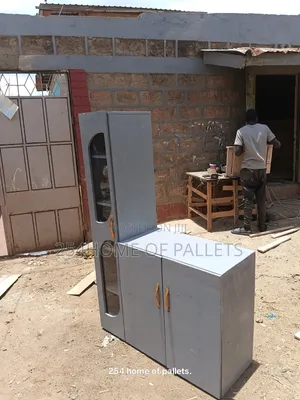 Light Grey Kitchen Cabinet Safi. Wooden
