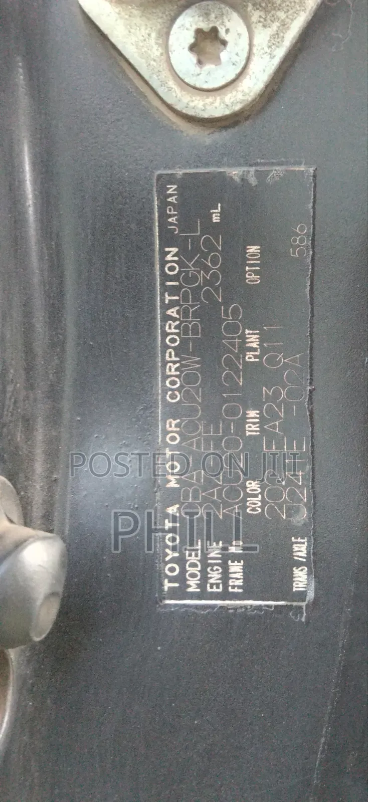 Toyota Kluger 2005 Black