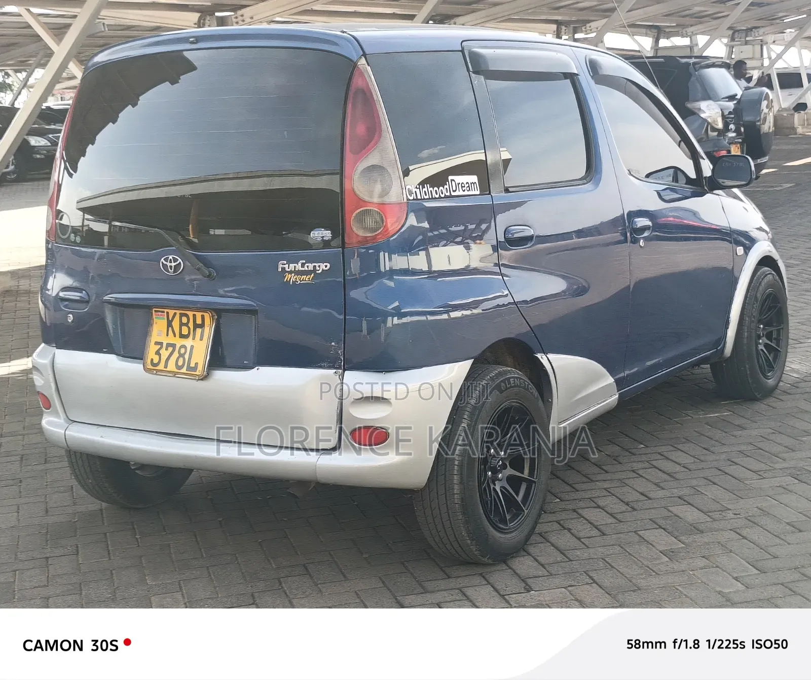 Toyota Fun Cargo 2003 Blue
