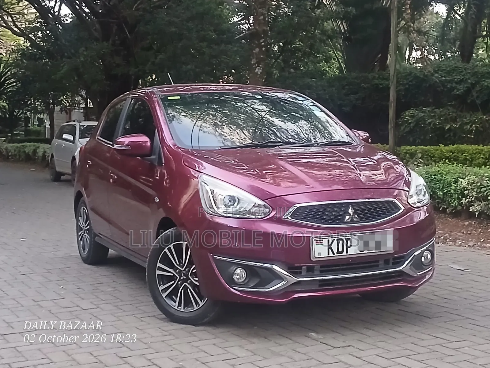 Mitsubishi Mirage 2017 Maroon
