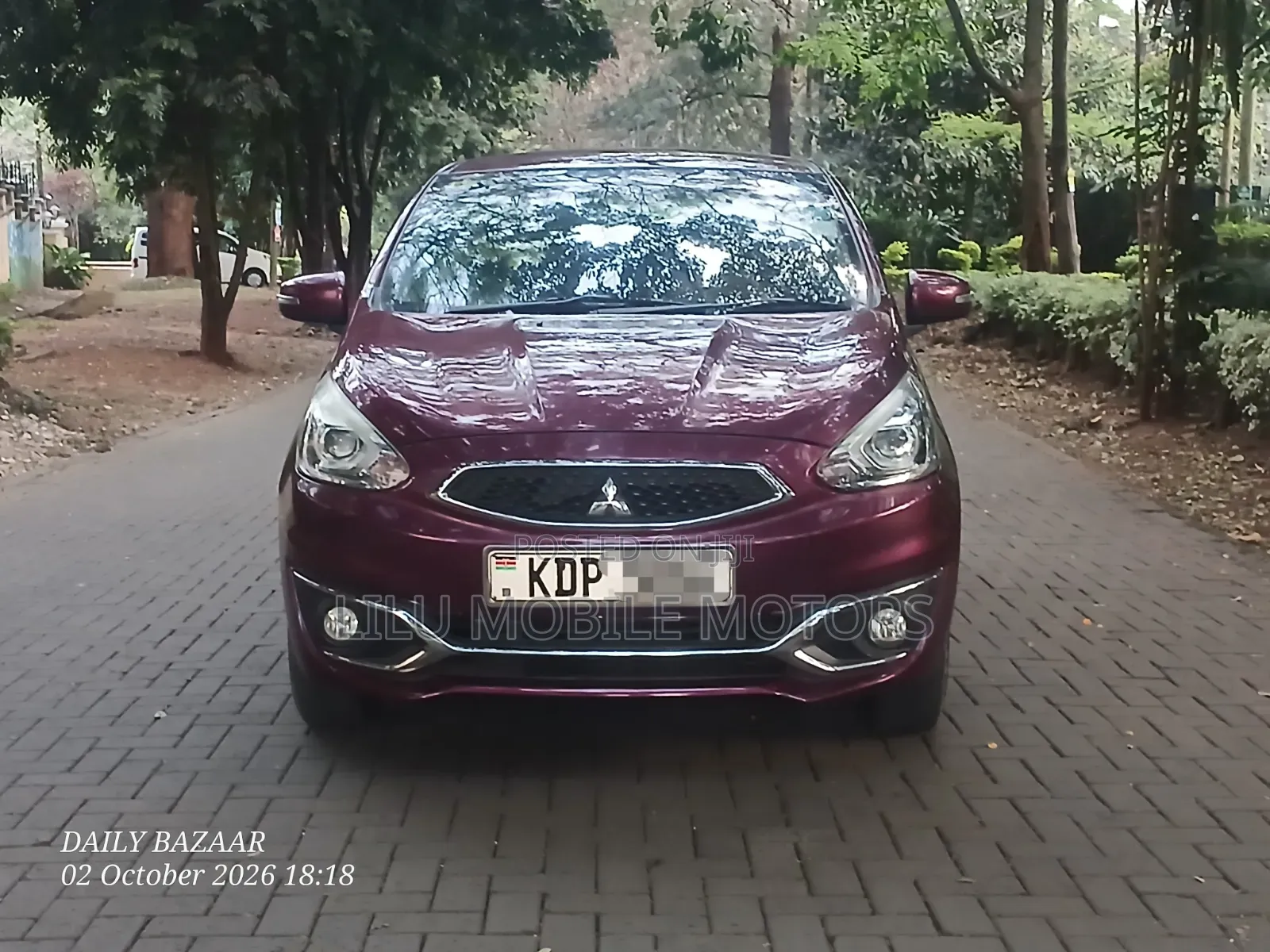 Mitsubishi Mirage 2017 Maroon