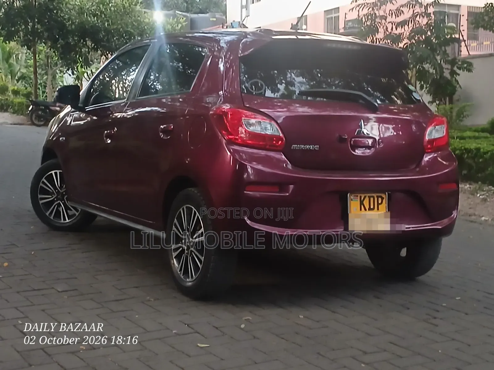 Mitsubishi Mirage 2017 Maroon