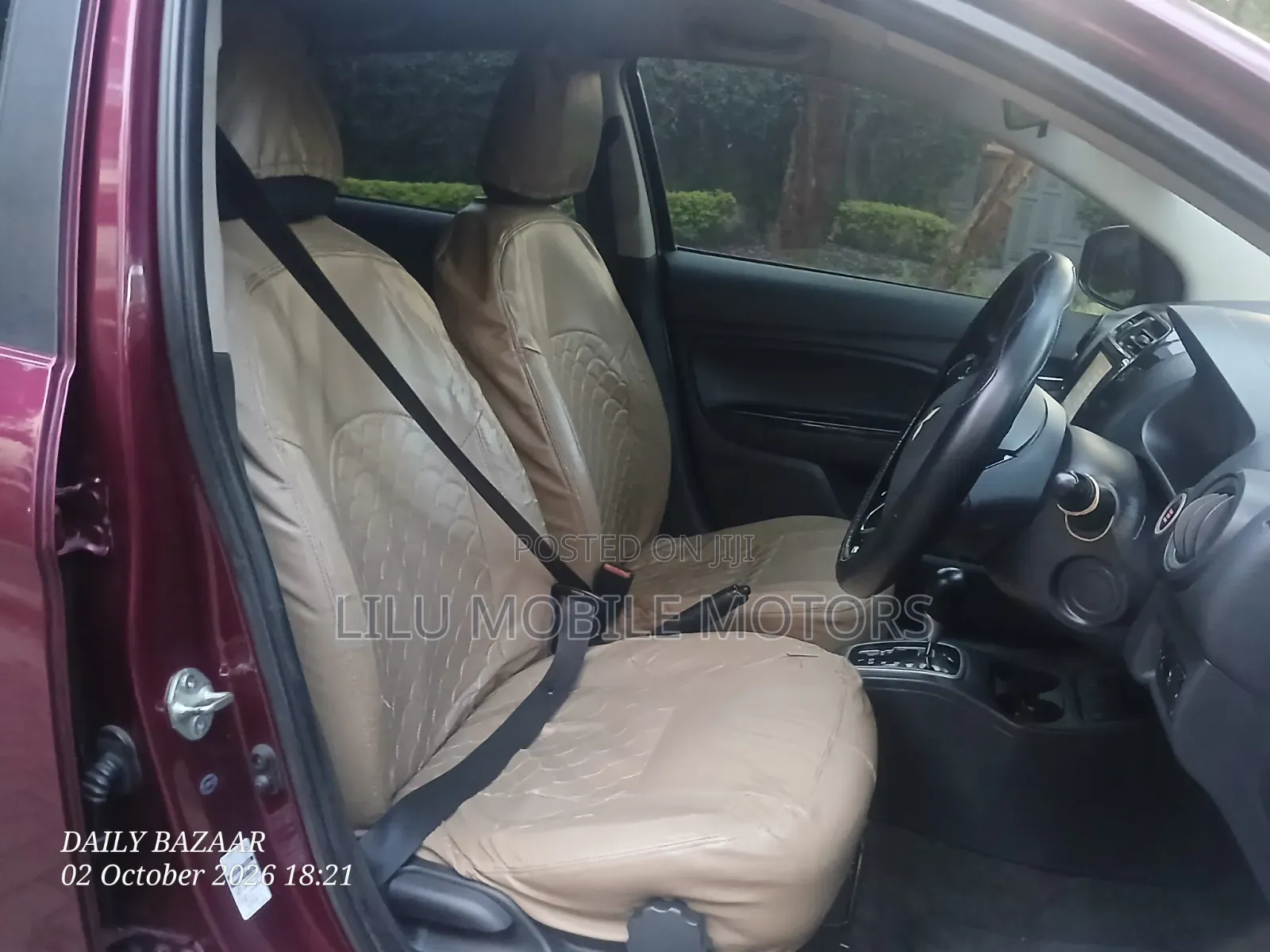 Mitsubishi Mirage 2017 Maroon