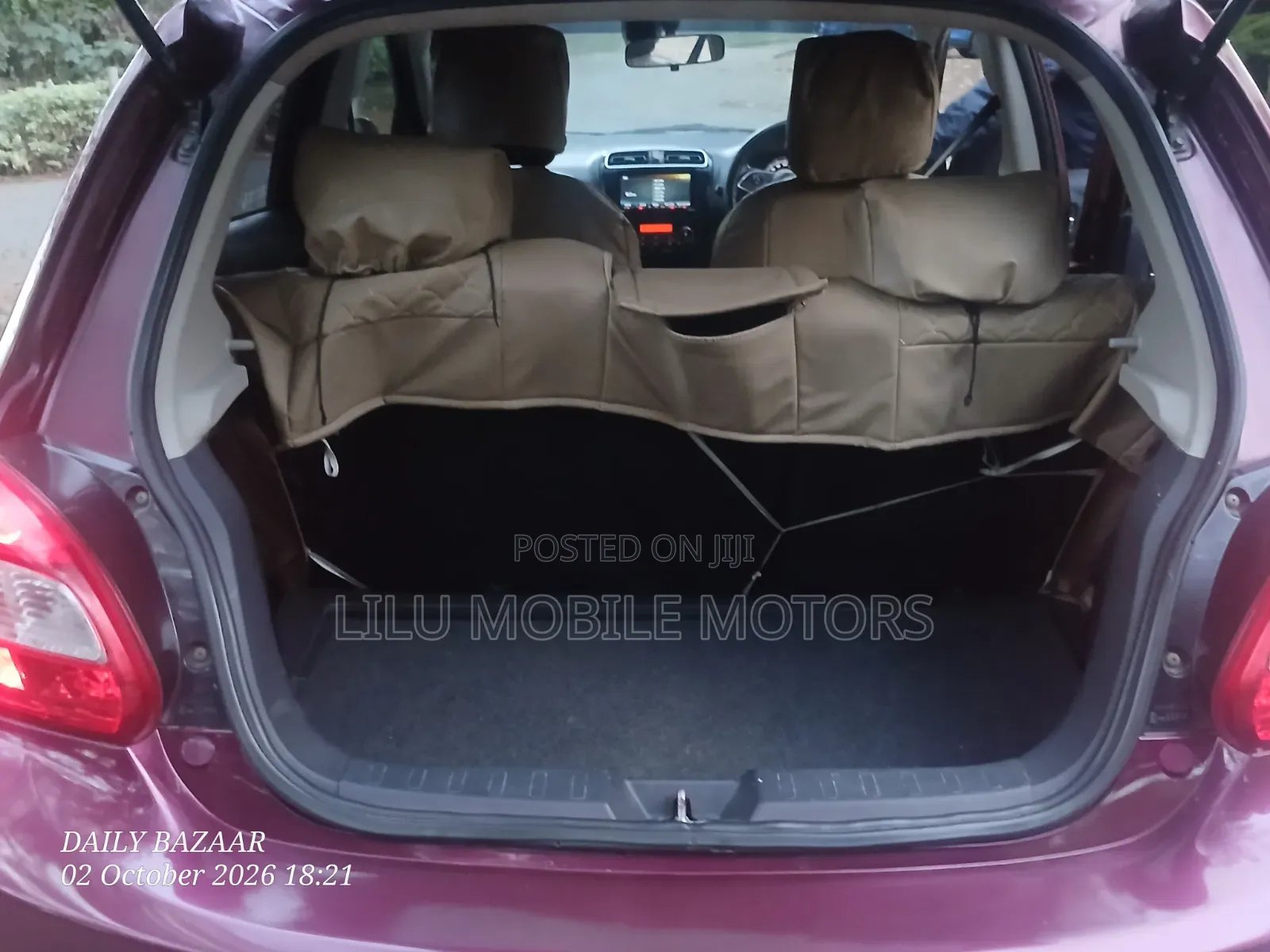 Mitsubishi Mirage 2017 Maroon