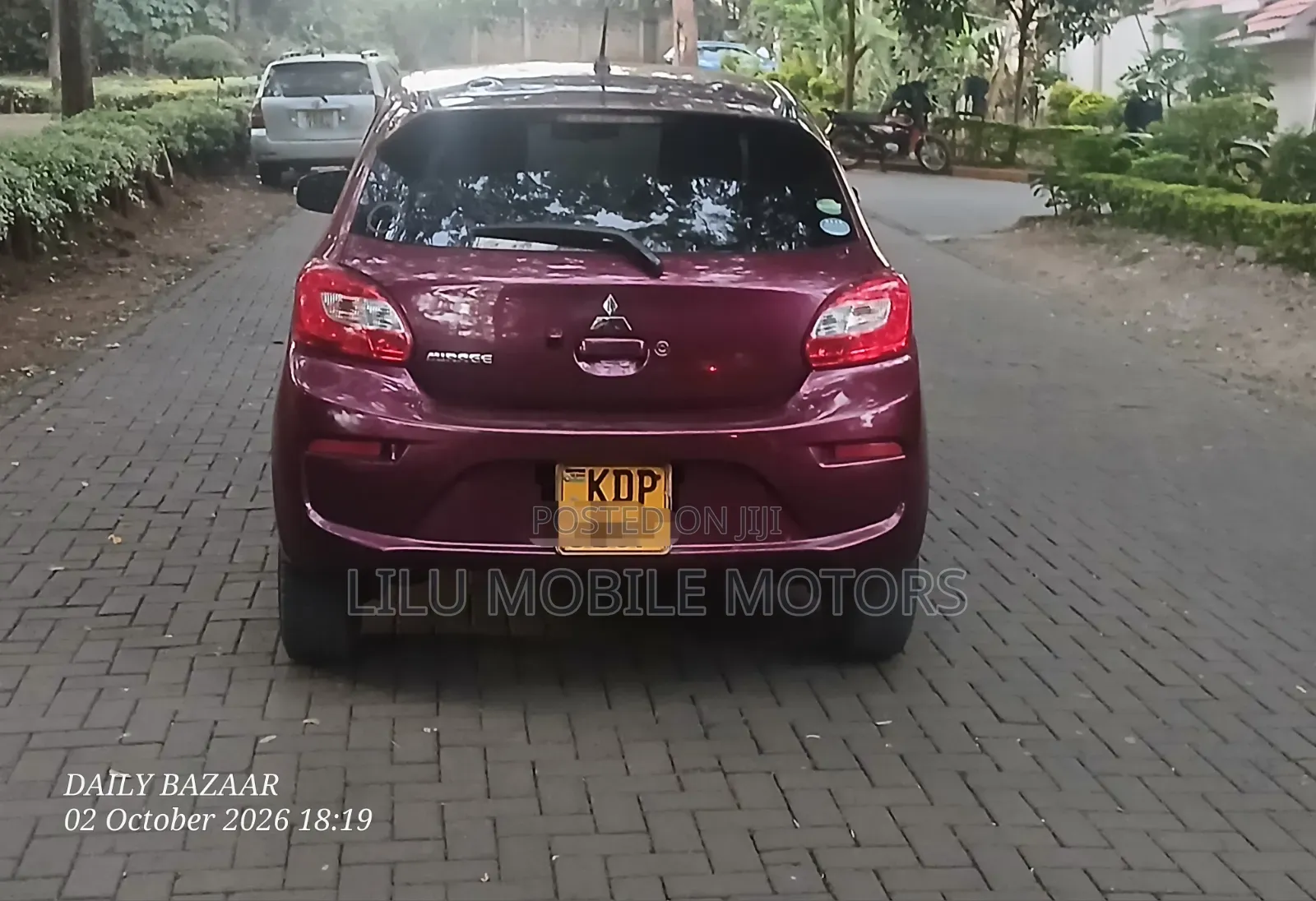 Mitsubishi Mirage 2017 Maroon