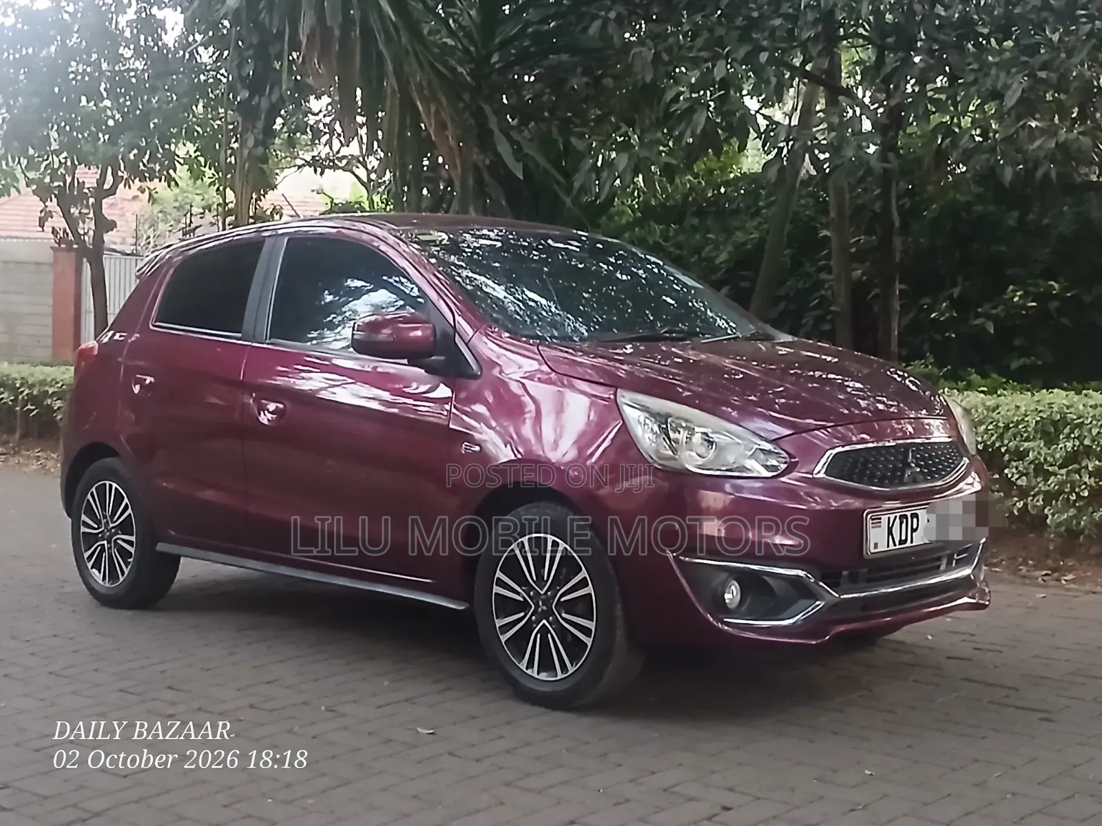 Mitsubishi Mirage 2017 Maroon