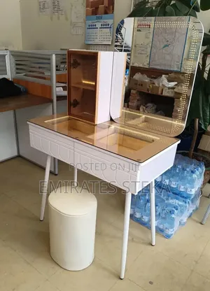Imported Dressing Table With Led and Stool