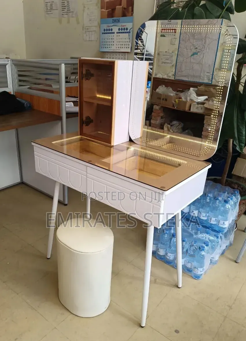 Imported Dressing Table With Led and Stool