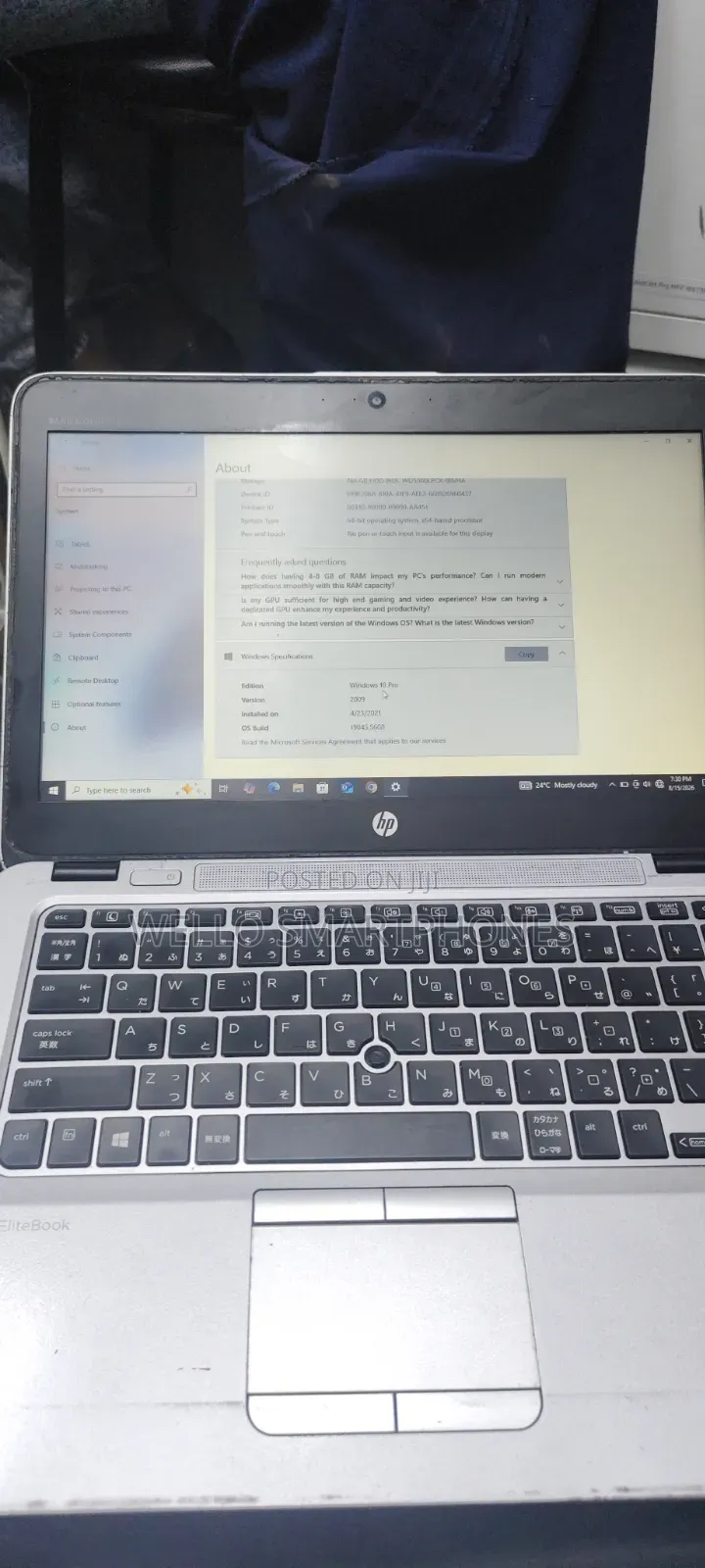 Laptop HP EliteBook 725 4GB AMD A8 HDD 512GB