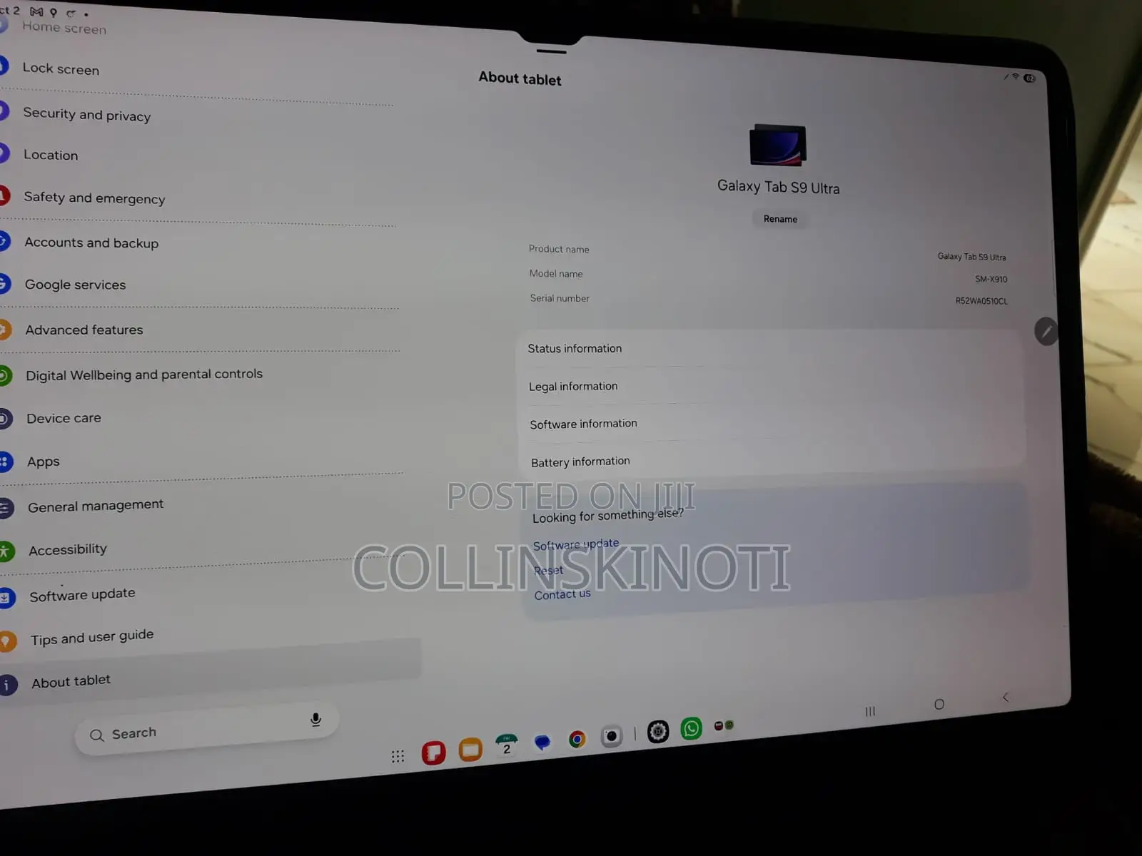 Samsung Galaxy Tab S9 Ultra 256 GB Black