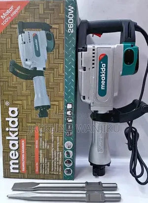 Meakida Heavy-Duty Electric Demolition Hammer / Breaker (2600W)