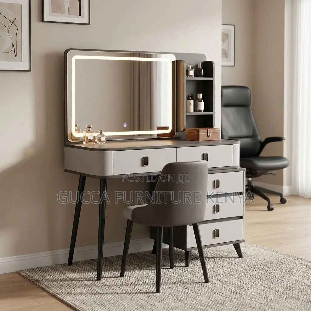 Dressing Table With Led and Mirror