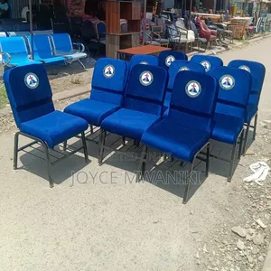 Branded Church Chairs in Deep Royal Blue 