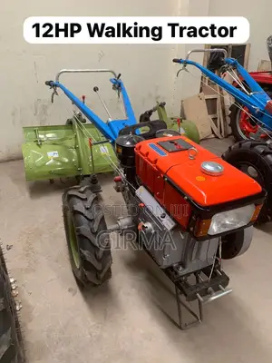 12HP Walking Tractor With Plough and Rotary Tiller Brand New