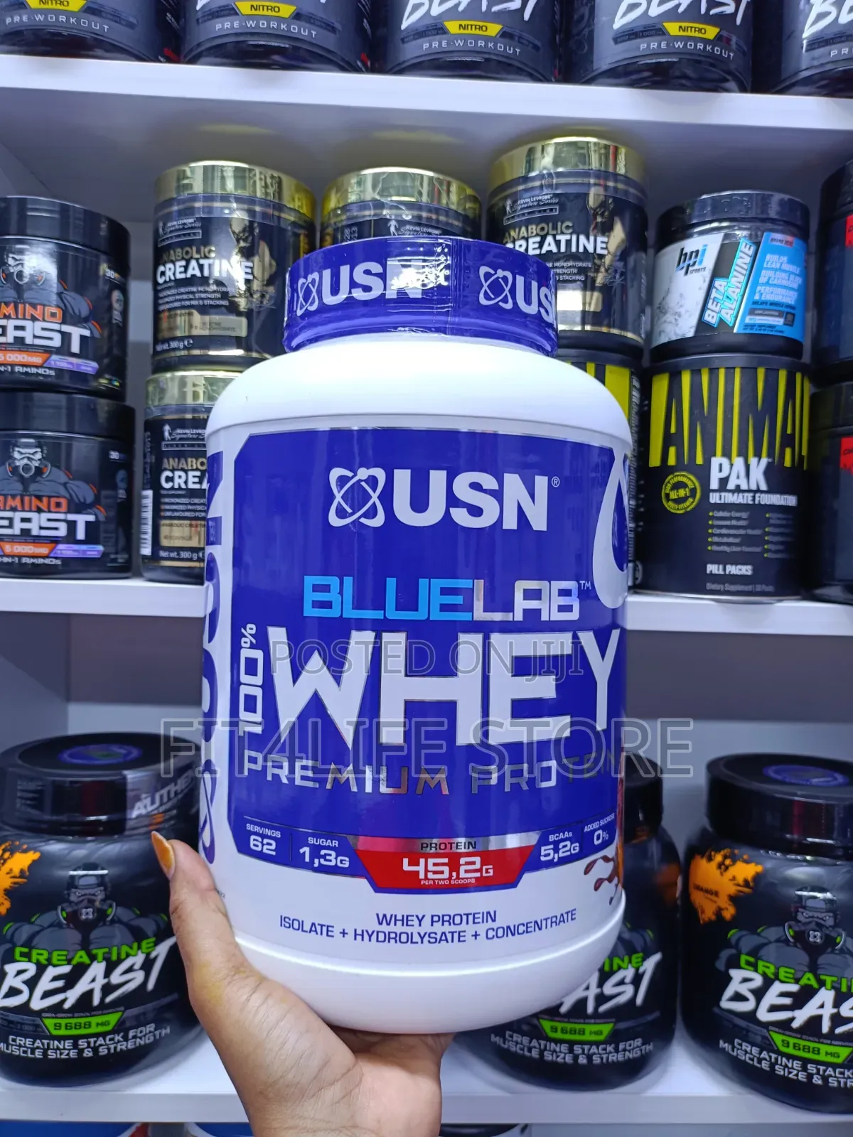 USN BlueLab 100% Whey Protein 2KG – Premium Whey