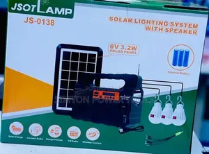 JSOT LAMP JS-0138 Solar Lighting System With Speaker.