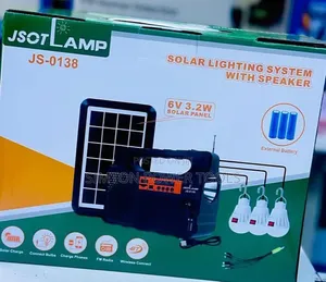 JSOT LAMP JS-0138 Solar Lighting System With Speaker.