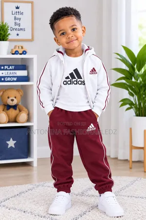 Boys Adidas Tracksuit Set