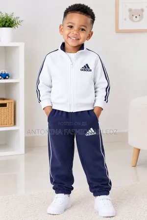 Boys Adidas Tracksuit Set