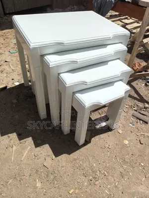 White Nesting Stools