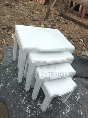White Nesting Stools