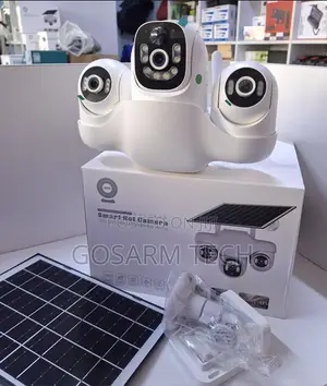 V380 Solar CCTV 3 Lens 1080p - No Wi-Fi Needed - Tripple Lens