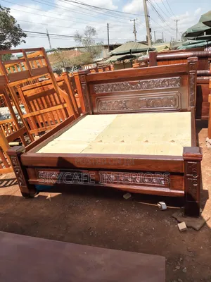 Dark Walnut King Size Bed