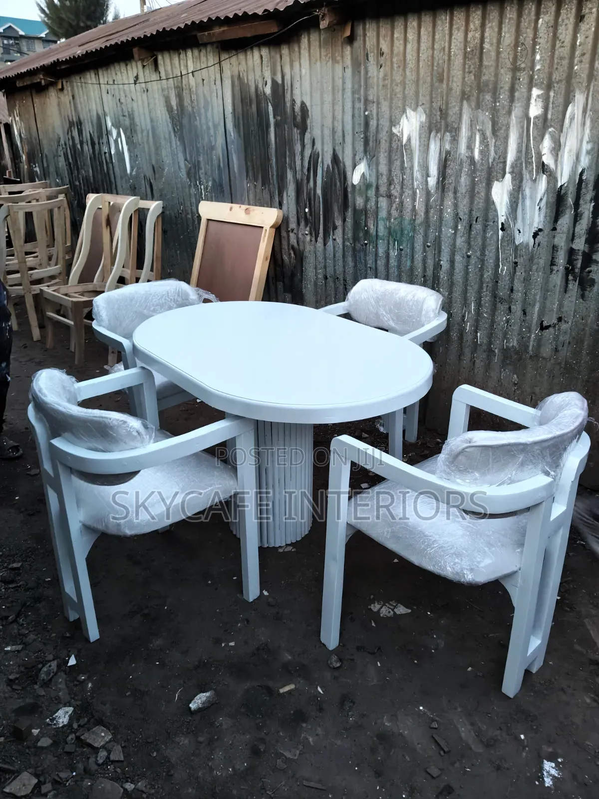 White 4seater Table