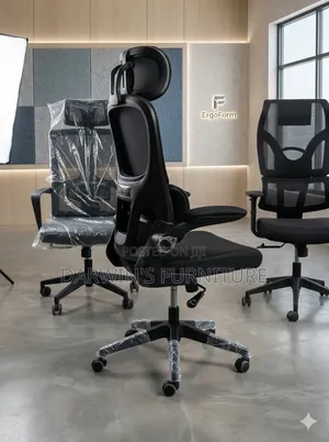 Orthopedic Office Chair Black High Back