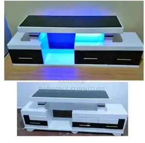 Black Red-Light TV Stand Z