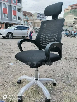 Black Headrest Chair Strong
