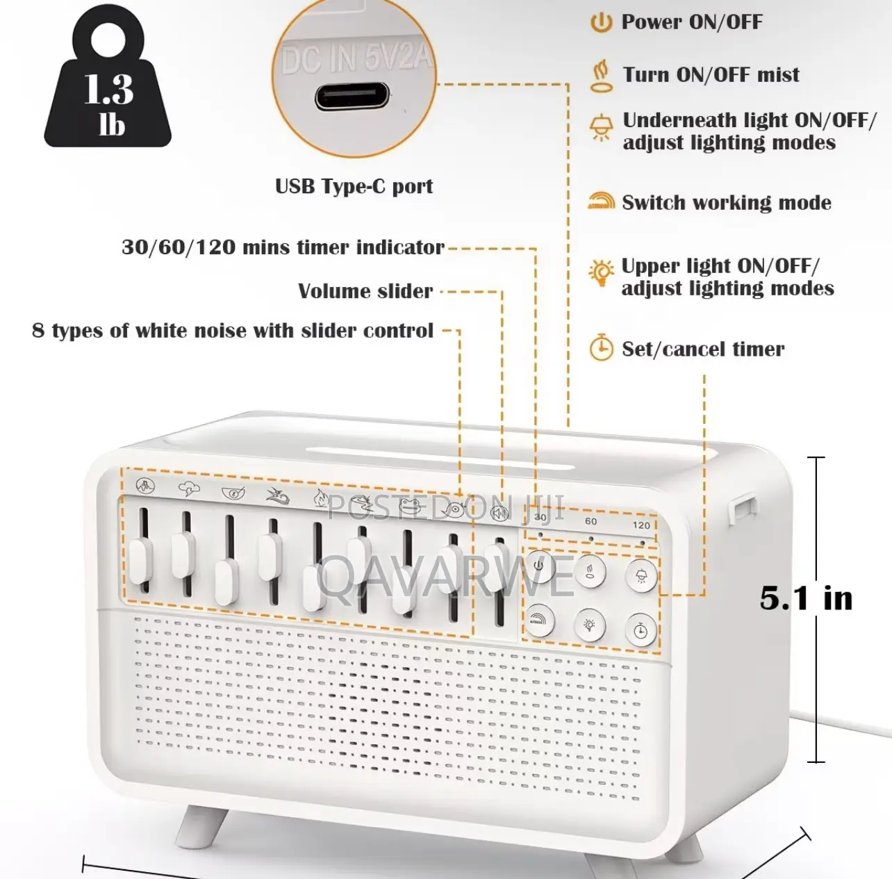White Noise Sleep Device
