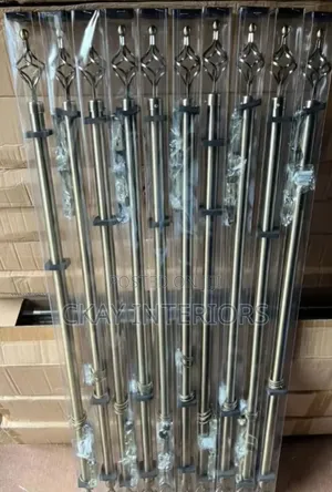 4m Single Shinny Chinese Window Curtain Rods