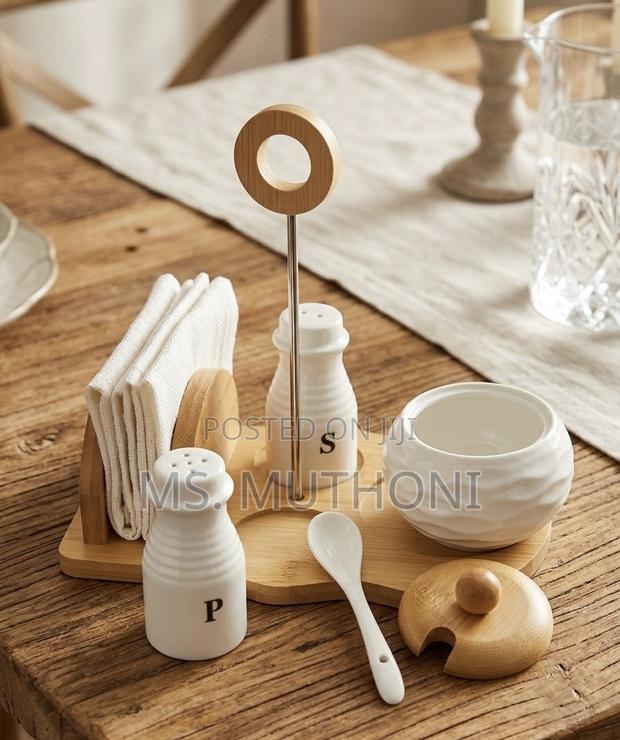 White Ceramic Tableware Set - main view