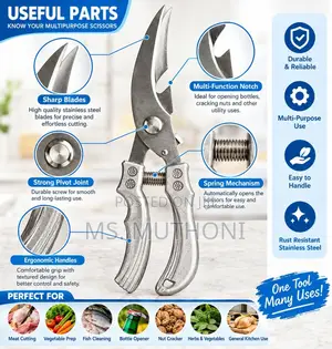 Heavy-Duty Stainless Steel Poultry / Meat Shears