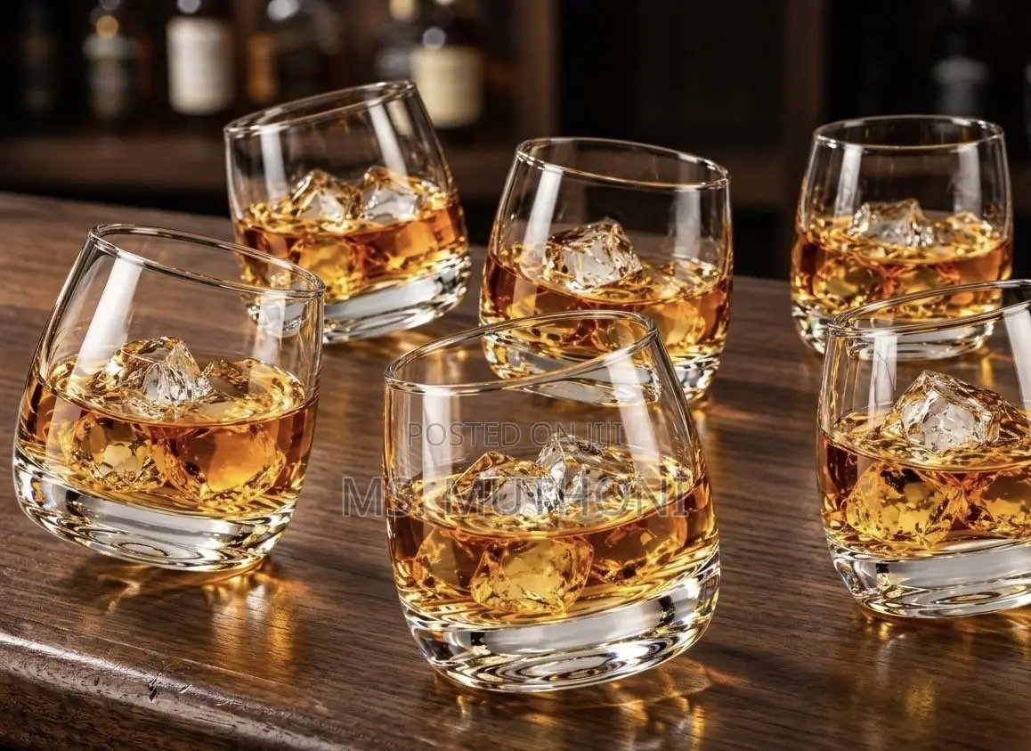 6 PCS Spinning / Revolving Whiskey Glasses
