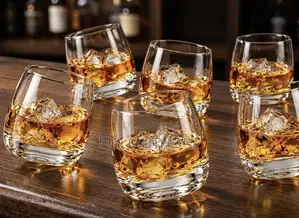6 PCS Spinning / Revolving Whiskey Glasses