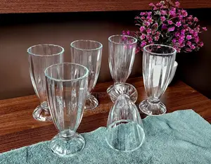 6 PCS 380 Ml Classic Milkshake / Smoothie Glasses.