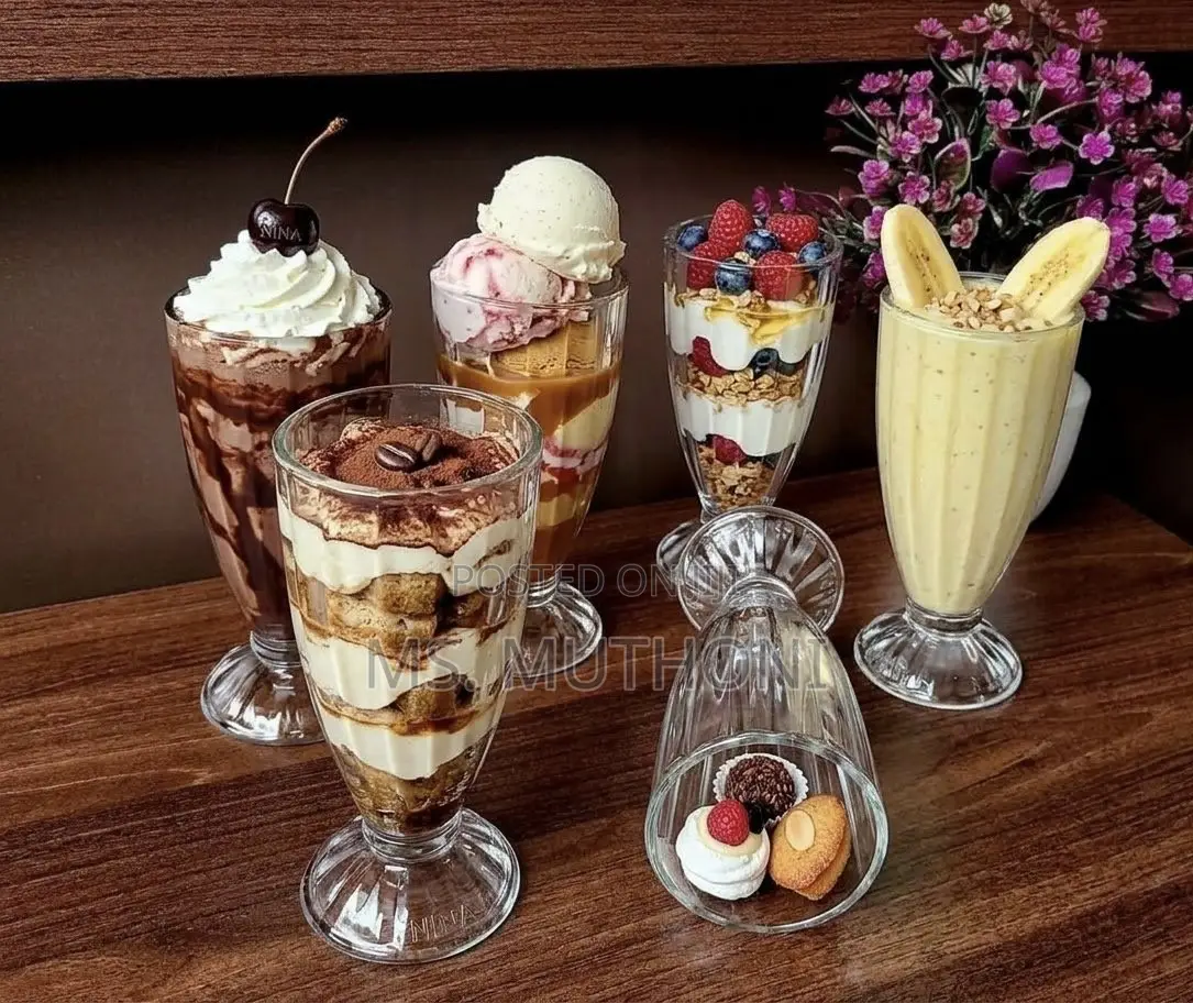 6 PCS 380 Ml Dessert Glasses