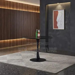 Coffee Table; Round Marble Home Office Staffs Coffee Table