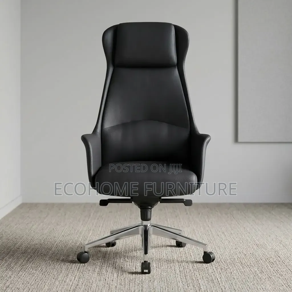 Office Chair – Black High Back Executive Leather Chair