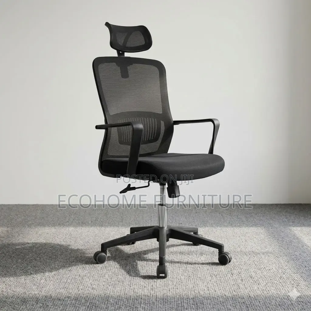 Office Chair – Mesh Chair With Headrest
